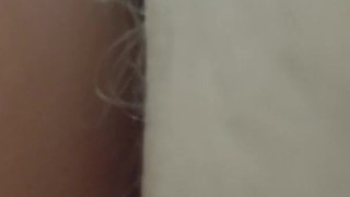 TFT01 bent my step  sister over dine chair and she cums on my dick