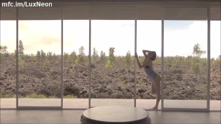 Epic Outdoor Hawaii View Striptease and Erotic Dancing