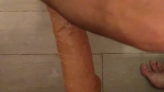 Gay anal dildo kingcock Pipedream 14'' first vid