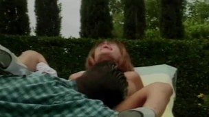 MomsWithBoys - Busty And Sexy Redhead Mom Fucking Outdoors