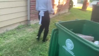 Piss outside ended with amazing outdoor blow job / diosaera 