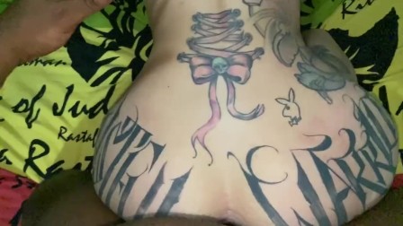 Slow mo fucking Bubble butt tattooed colombian ass