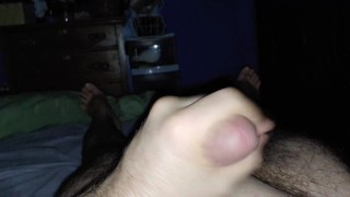 Stroking my cock