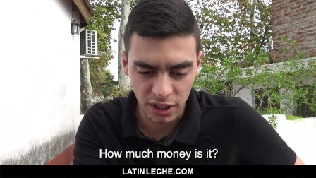 Straight Latino Virgin Spitroasted By Uncut Cocks