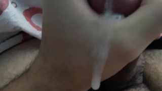 teen rubbing his sensitive head for the first time
