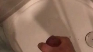 CUMSHOT like a gun! Amazing spray after good jerking 