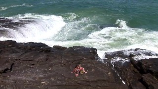 Best Holiday of their lives she said: Big Tits Lesbian Mayhem Outdoors