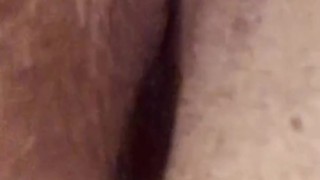 BBW plays with shaved pussy and cums hard 