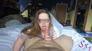 Curvy Teen Waking Him Up to Fuck