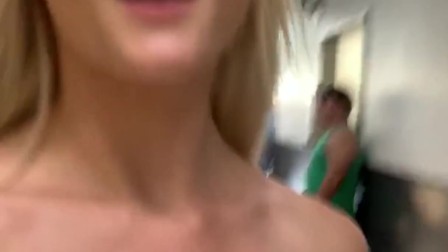 FULL SCENE Blonde Squirting and Fucking a Stranger in Social Media POV