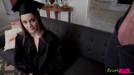 "If You Graduate I Will Let You Fuck Me" Stepsis Rides Me On Graduation Day