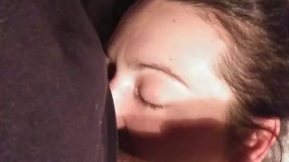 Licking balls for cumshot