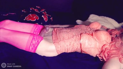
        Waking up with Horny Pink Dick Girl Edging before Cumming    