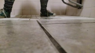 Slow Mo Piss On The Floor from a tiny man's pov