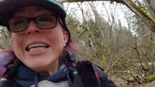 Girl Pissing In The Woods