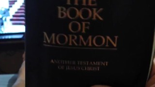 Me masturbating with my Book Of Mormon and cumming in it