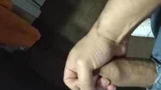 Latín Boy Tatto Masturbating /Chico Latino Masturbándose Interrumpido