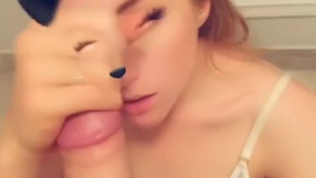 Cheating girlfriend gets facial on Snapchat | POV