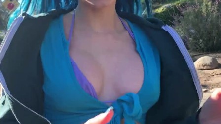 Hot Jewelz Blu Gets Fucked in Public Pool POV