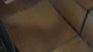 Risky public pee on the stairs (almost caught) 