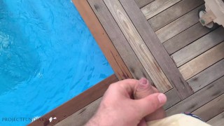 Poolboy uses his mistress to fuck her in all positions in paradise