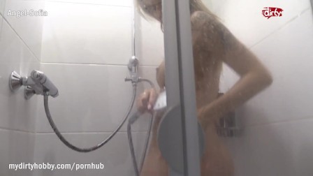 MyDirtyHobby - stepbrother caught on stepsister while showering