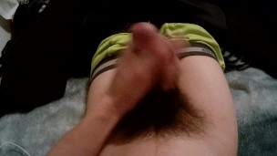 Boy late night cum tricked for Snapchat