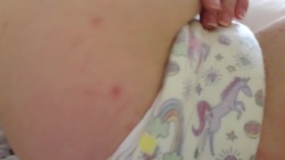 Soaking My Diaper While At The Hotel