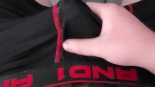 Talking dirty while stroking