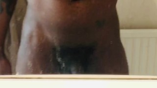 before shower