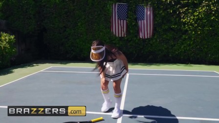 Brazzers - Inked Gina Valentina gets fucked on the tennis court