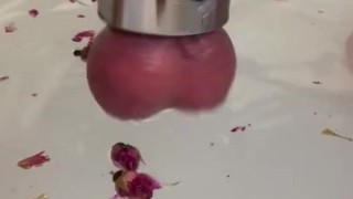 Low Hanging Balls Ballstretching Scrolicious Testicles Bath Sex