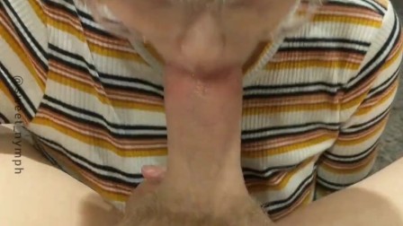 teen laughs while gagging on big cock *teaser*