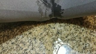 Pissing my pants and getting a golden shower at the same time