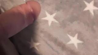 Male dick being tugged solo man