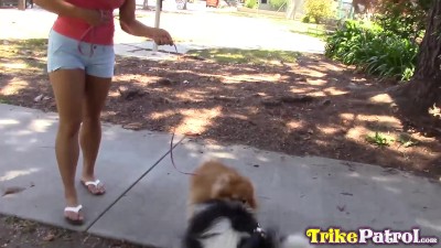 TRIKEPATROL Busty Filipina Takes Dog Walking Break To Suck ...