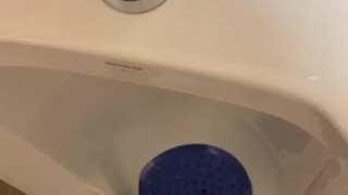 Public bathroom piss