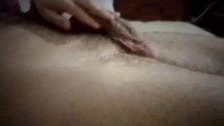 Cute blonde masturbate Big Cock! 
