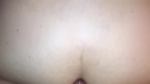 mature loves hot cum pumped into her butthole