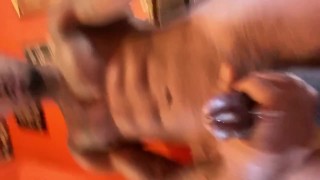 Hot LightSkin jerks off til he SHOOTS & it keeps OOZING (THE BEST NUTT SHOT)