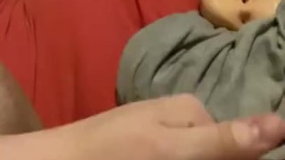 Had long sweaty wank session with my sex toy with cuming inside