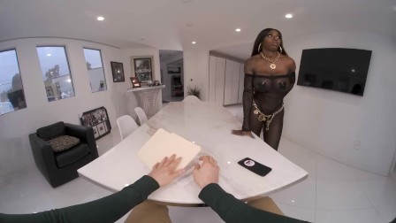 VR BANGERS Ebony Queen Of Big Tits Needs Your Dick To Cheer Up VR Porn