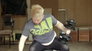 Fat Jock Gets New Home Gym