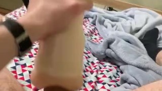 Soldier Fucks Fleshlight Instead of Working Out in the Morning