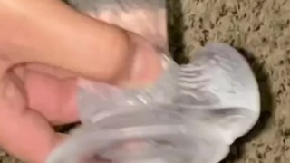 Close up of me fucking my dildo doggystyle