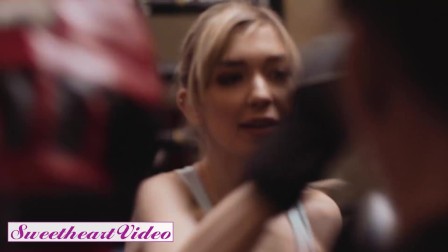 Sweetheart Video - Fit lesbian strapon fucks skinny blonde