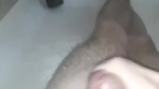College Athlete Cums In Shower