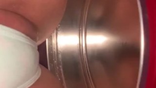 Peeing thru panties 