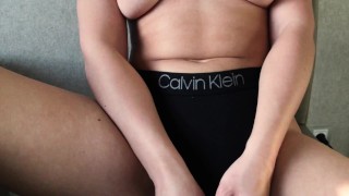 SOFT TITS AND PUSSY SELF-MASSAGE - girl ON HER OWN
