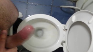 Moaning hard while flicking my dick and cumming